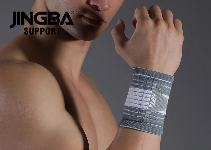 Munhequeira de Compressão Ajustável JINGBA SUPPORT – Suporte e Proteção para Seus Movimentos