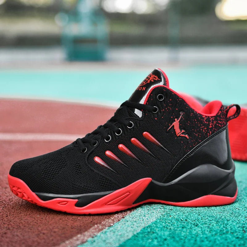 Men's Basketball Shoes Breathable Cushioning Non-Slip Wearable Sports Shoes Gym Training Athletic Basketball Sneakers for Women