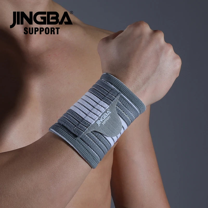 Munhequeira de Compressão Ajustável JINGBA SUPPORT – Suporte e Proteção para Seus Movimentos