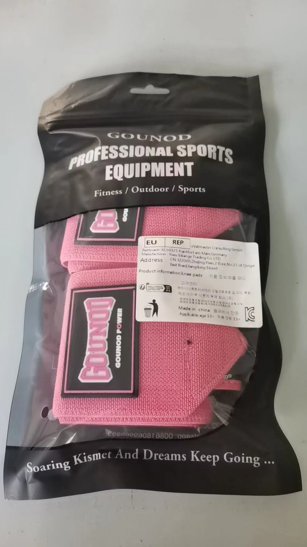 Munhequeira Esportiva GOUNOD HS0105 – Suporte, Proteção e Estabilidade para Musculação e Barra Fixa