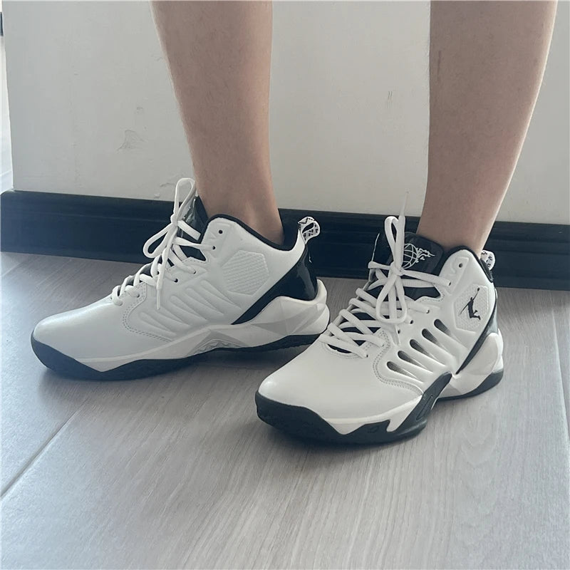 Men's Basketball Shoes Breathable Cushioning Non-Slip Wearable Sports Shoes Gym Training Athletic Basketball Sneakers for Women