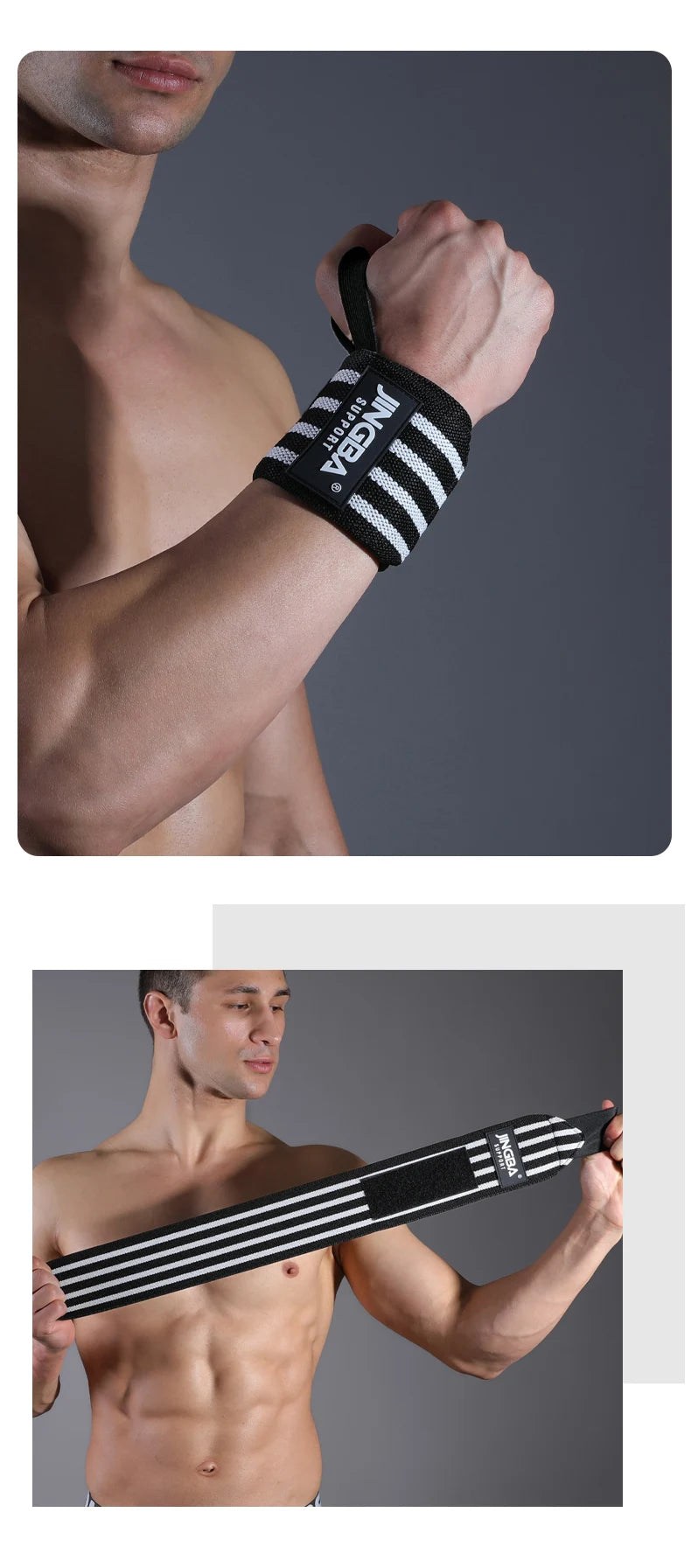 1 Piece Adjustable Wrist Support Wraps for Weightlifting Basketball