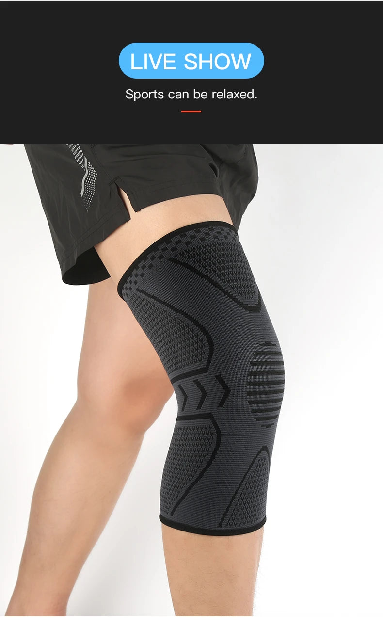 1piece Fitness Running Cycling Knee Braces Elastic Nylon Knee Brace For Sports Compression Knee Pad Sleeve Basketball Volleyball
