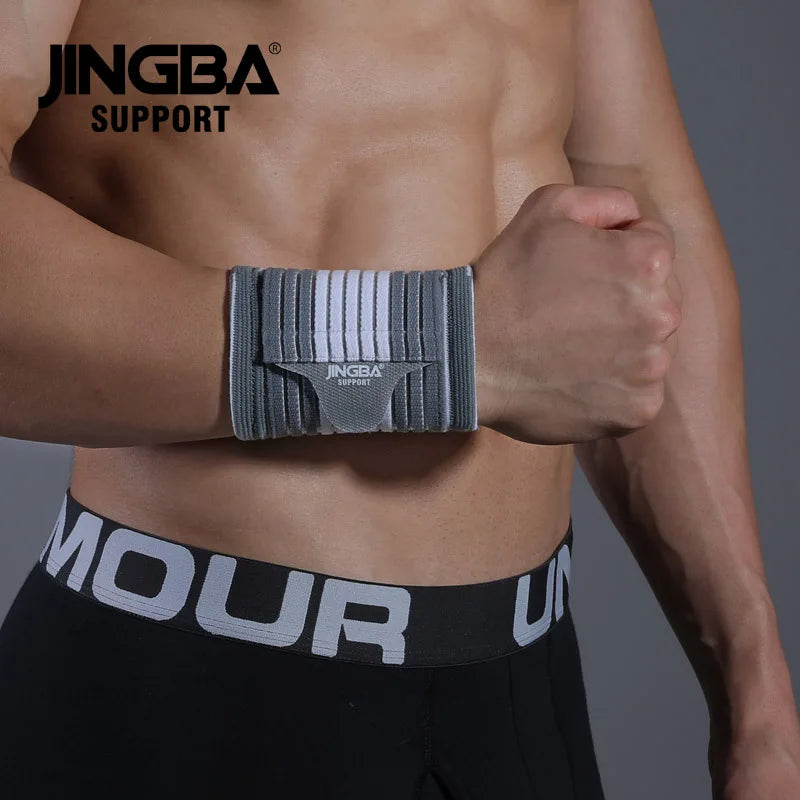 Munhequeira de Compressão Ajustável JINGBA SUPPORT – Suporte e Proteção para Seus Movimentos