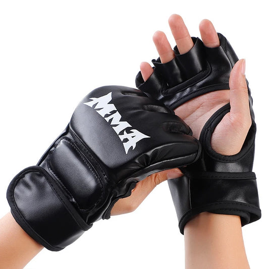 Kick mma luvas de boxe para homens mulheres pu kara