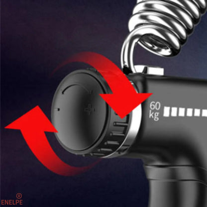 Hand Grip Ajustável 5–60 kg – Fortalecedor de Mãos e Antebraços com Contador Inteligente (Kit 5 em 1)