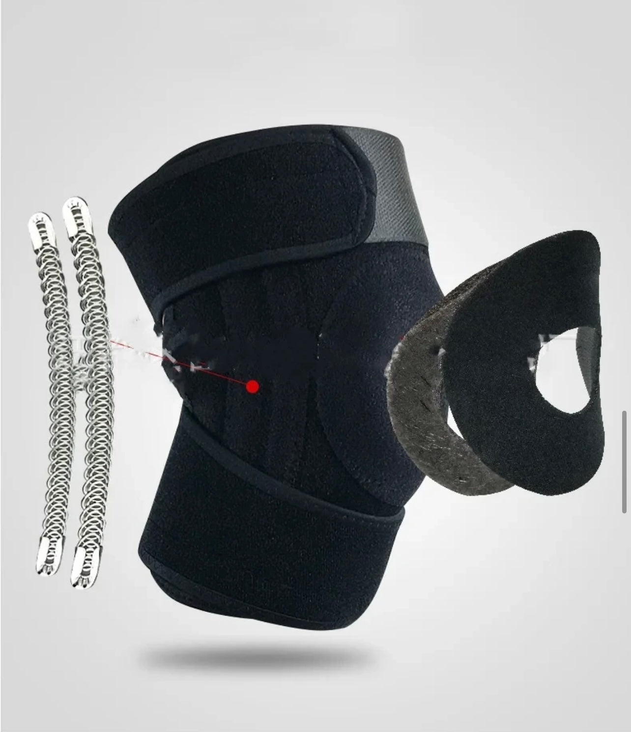 Joelheira de Compressão com Estabilizadores Laterais – Suporte, Conforto e Proteção para Seus Joelhos