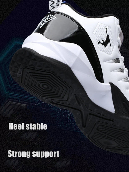 Men's Basketball Shoes Breathable Cushioning Non-Slip Wearable Sports Shoes Gym Training Athletic Basketball Sneakers for Women
