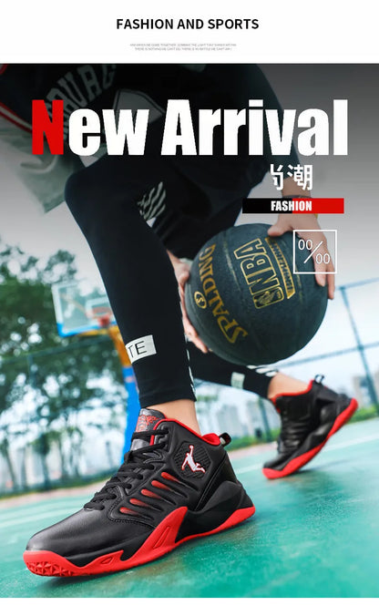 Men's Basketball Shoes Breathable Cushioning Non-Slip Wearable Sports Shoes Gym Training Athletic Basketball Sneakers for Women