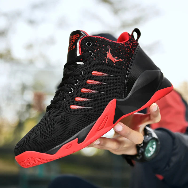 Men's Basketball Shoes Breathable Cushioning Non-Slip Wearable Sports Shoes Gym Training Athletic Basketball Sneakers for Women