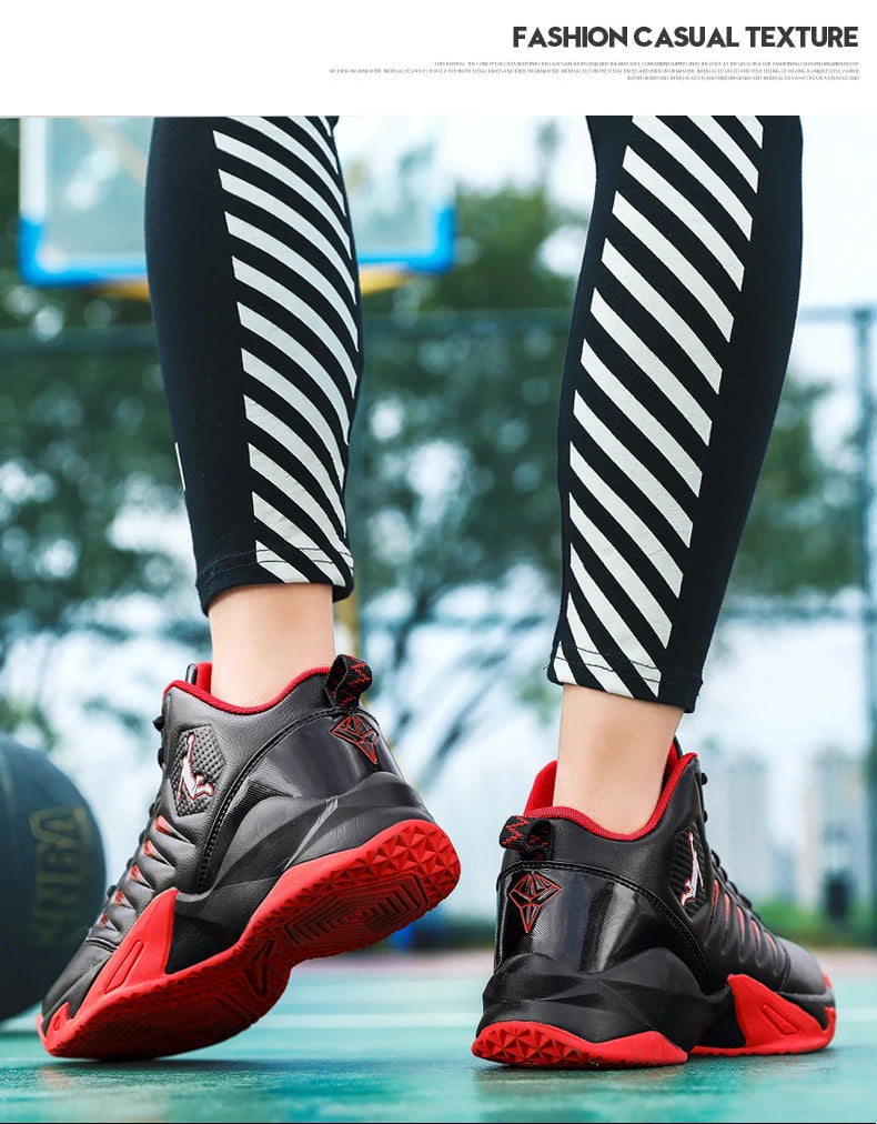 Men's Basketball Shoes Breathable Cushioning Non-Slip Wearable Sports Shoes Gym Training Athletic Basketball Sneakers for Women
