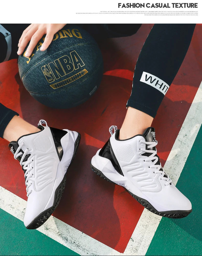 Men's Basketball Shoes Breathable Cushioning Non-Slip Wearable Sports Shoes Gym Training Athletic Basketball Sneakers for Women