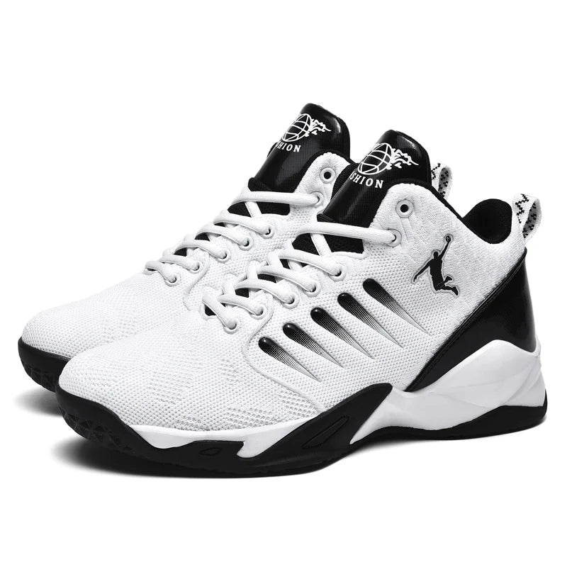 Men's Basketball Shoes Breathable Cushioning Non-Slip Wearable Sports Shoes Gym Training Athletic Basketball Sneakers for Women