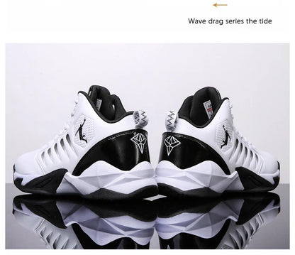 Men's Basketball Shoes Breathable Cushioning Non-Slip Wearable Sports Shoes Gym Training Athletic Basketball Sneakers for Women
