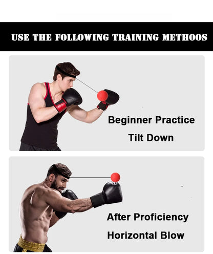 Boxing Reflex Ball Boxing Balls with Headband Punching Speed Fight Skill and Hand Eye Coordination Training