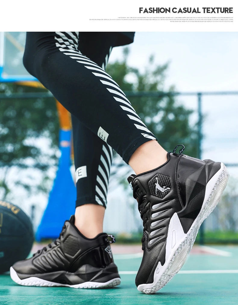 Men's Basketball Shoes Breathable Cushioning Non-Slip Wearable Sports Shoes Gym Training Athletic Basketball Sneakers for Women