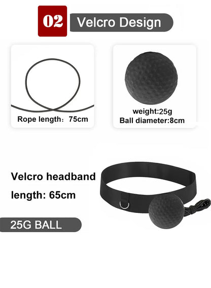 Boxing Reflex Ball Boxing Balls with Headband Punching Speed Fight Skill and Hand Eye Coordination Training