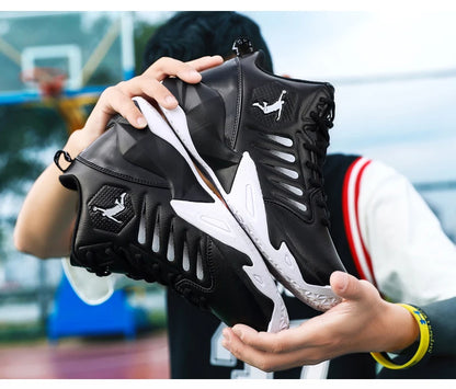 Men's Basketball Shoes Breathable Cushioning Non-Slip Wearable Sports Shoes Gym Training Athletic Basketball Sneakers for Women