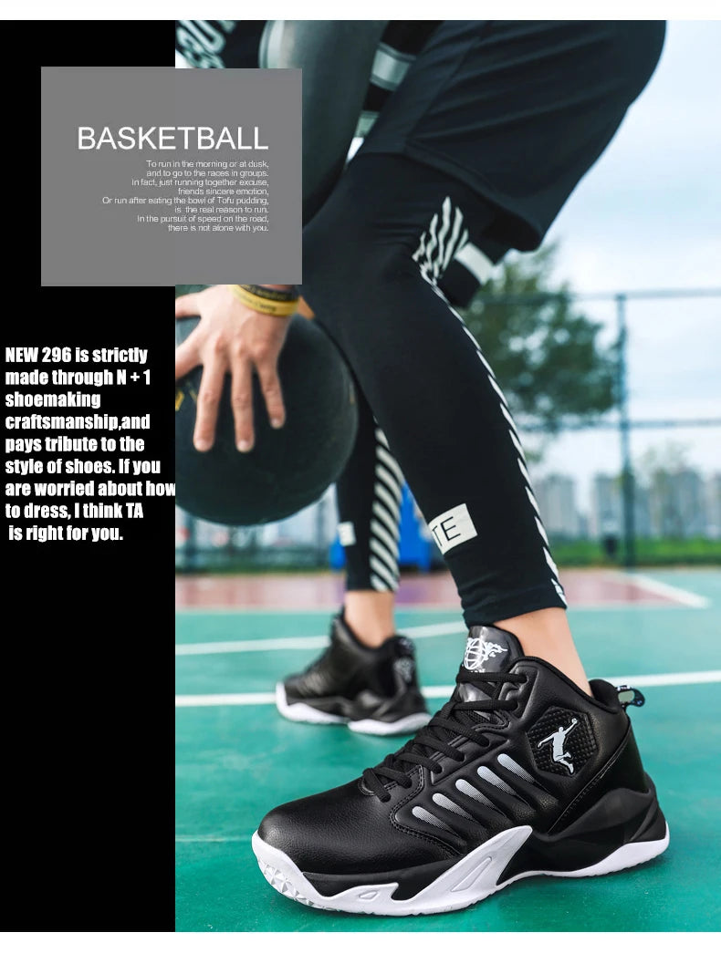 Men's Basketball Shoes Breathable Cushioning Non-Slip Wearable Sports Shoes Gym Training Athletic Basketball Sneakers for Women