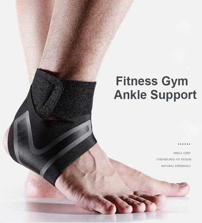 AOLIKES Ankle Support Brace,Elasticity Free Adjustment Protection Foot Bandage,Sprain Prevention Sport Fitness Guard Band