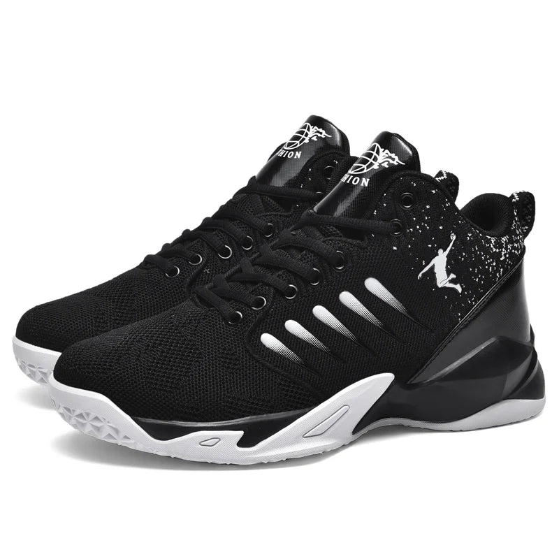 Men's Basketball Shoes Breathable Cushioning Non-Slip Wearable Sports Shoes Gym Training Athletic Basketball Sneakers for Women