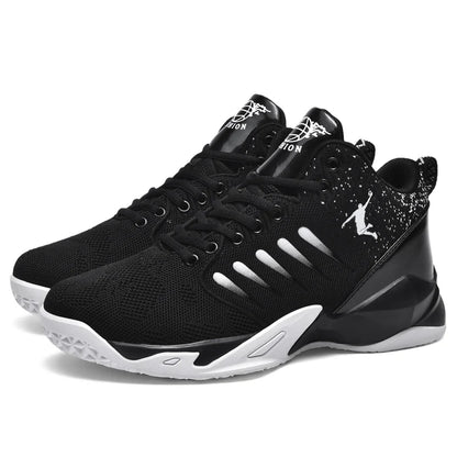Men's Basketball Shoes Breathable Cushioning Non-Slip Wearable Sports Shoes Gym Training Athletic Basketball Sneakers for Women