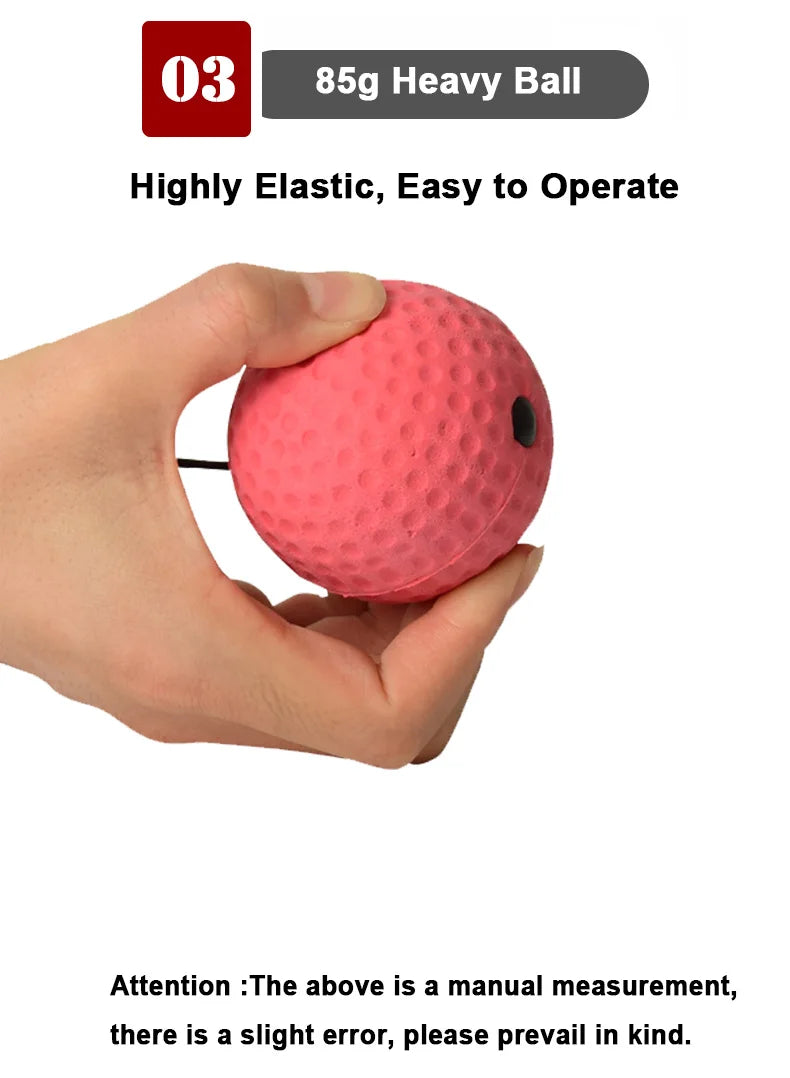 Boxing Reflex Ball Boxing Balls with Headband Punching Speed Fight Skill and Hand Eye Coordination Training