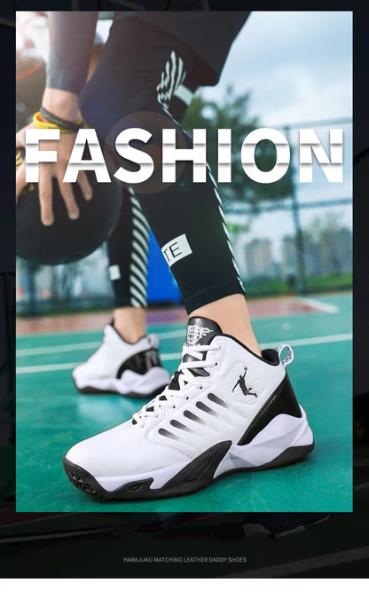 Men's Basketball Shoes Breathable Cushioning Non-Slip Wearable Sports Shoes Gym Training Athletic Basketball Sneakers for Women