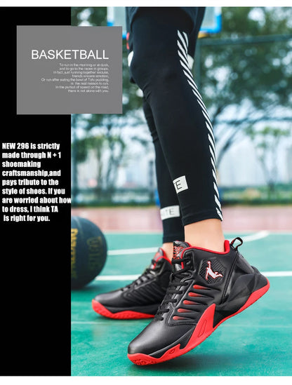 Men's Basketball Shoes Breathable Cushioning Non-Slip Wearable Sports Shoes Gym Training Athletic Basketball Sneakers for Women