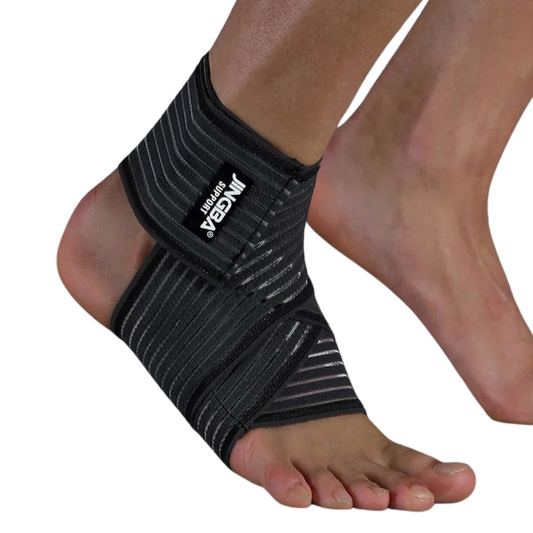 Tornozeleira Elástica Ajustável – Proteção e Conforto para Seus Treinos