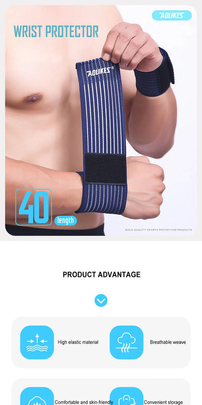 AOLIKES 1PCS 40-180cm Compression Bandage Protector Knee Support Brace Sports Elastic Elbow Straps Leg Bands Elast Bandag