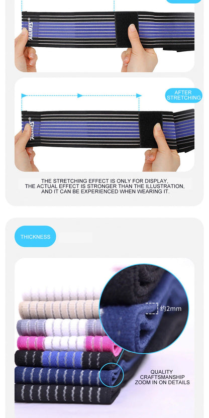 AOLIKES 1PCS 40-180cm Compression Bandage Protector Knee Support Brace Sports Elastic Elbow Straps Leg Bands Elast Bandag