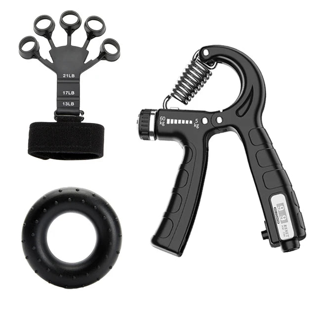 Adjustable 5-60Kg Heavy Hand Gripper Fitness Hand Exerciser Grip Wrist Training Finger Gripper Hand Strengthener For Patient