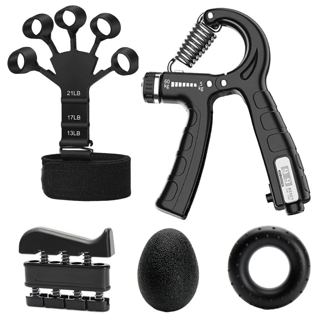 Adjustable 5-60Kg Heavy Hand Gripper Fitness Hand Exerciser Grip Wrist Training Finger Gripper Hand Strengthener For Patient