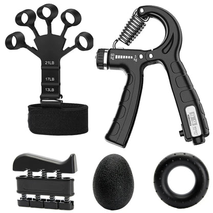 Adjustable 5-60Kg Heavy Hand Gripper Fitness Hand Exerciser Grip Wrist Training Finger Gripper Hand Strengthener For Patient