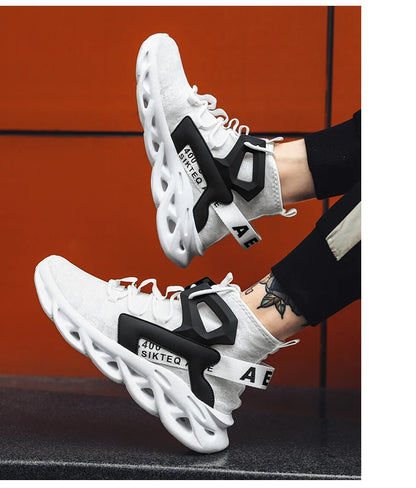 Men's lightweight, breathable, comfortable, soft, fashionable, minimalist high top outdoor sports shoes