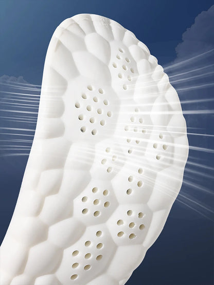 Latex Sport Insoles Soft High Elasticity Shoe Pads Orthotic Breathable Deodorant Shock Absorption Cushion Arch Support Insole