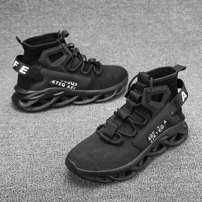 Men's lightweight, breathable, comfortable, soft, fashionable, minimalist high top outdoor sports shoes