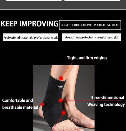 1 Piece Elastic Compression Breathable Ankle Sleeve for Running Basketball