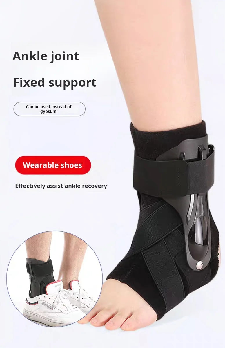 Ankle Brace-Stirrup Ankle Splint- Adjustable Rigid Stabilizer for Sprains Tendonitis Post-Op Cast Support and Injury Protection