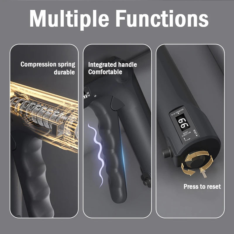 Adjustable 5-60Kg Heavy Hand Gripper Fitness Hand Exerciser Grip Wrist Training Finger Gripper Hand Strengthener For Patient