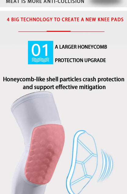 1 Piece Lightweight Cooling Honeycomb Knee Support Pads for Basketball Cycling