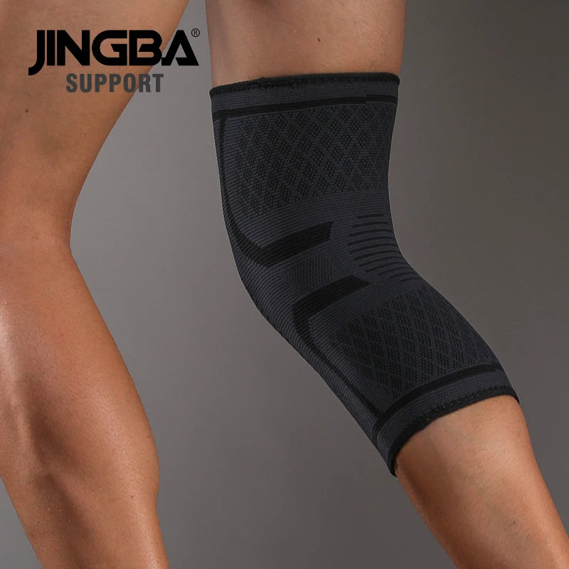 Joelheira de Compressão Elástica e Respirável – Suporte e Conforto para Seus Treinos