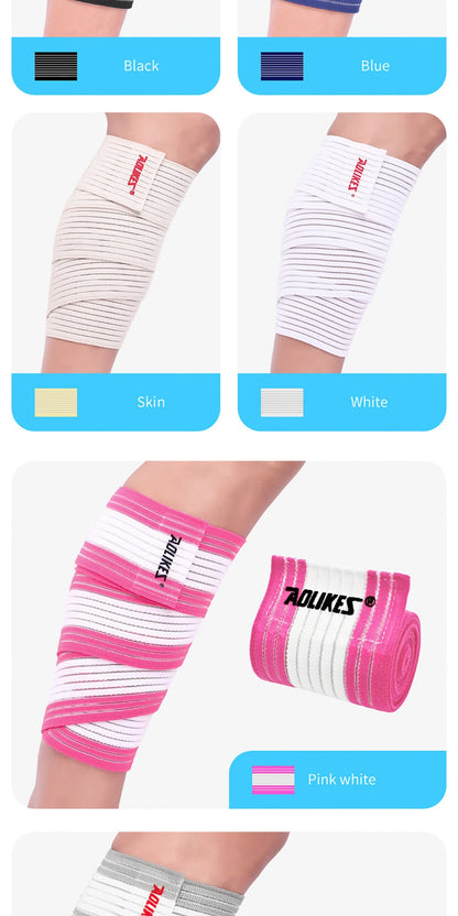 AOLIKES 1PCS 40-180cm Compression Bandage Protector Knee Support Brace Sports Elastic Elbow Straps Leg Bands Elast Bandag