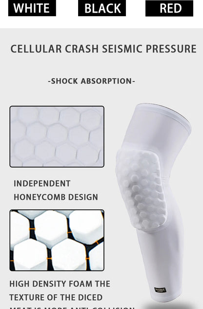 1 Piece Lightweight Cooling Honeycomb Knee Support Pads for Basketball Cycling