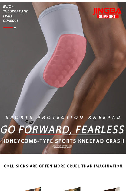 1 Piece Lightweight Cooling Honeycomb Knee Support Pads for Basketball Cycling