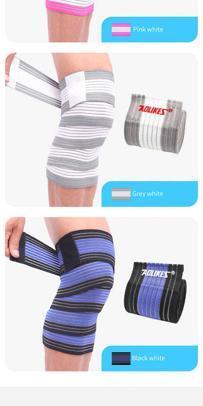 AOLIKES 1PCS 40-180cm Compression Bandage Protector Knee Support Brace Sports Elastic Elbow Straps Leg Bands Elast Bandag