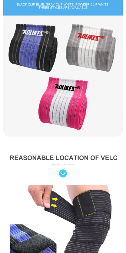 AOLIKES 1PCS 40-180cm Compression Bandage Protector Knee Support Brace Sports Elastic Elbow Straps Leg Bands Elast Bandag