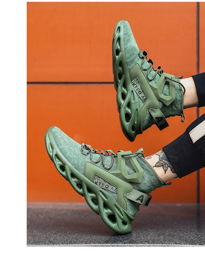 Men's lightweight, breathable, comfortable, soft, fashionable, minimalist high top outdoor sports shoes
