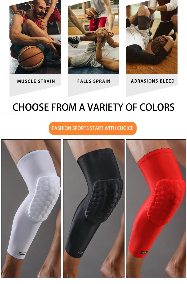 1 Piece Lightweight Cooling Honeycomb Knee Support Pads for Basketball Cycling